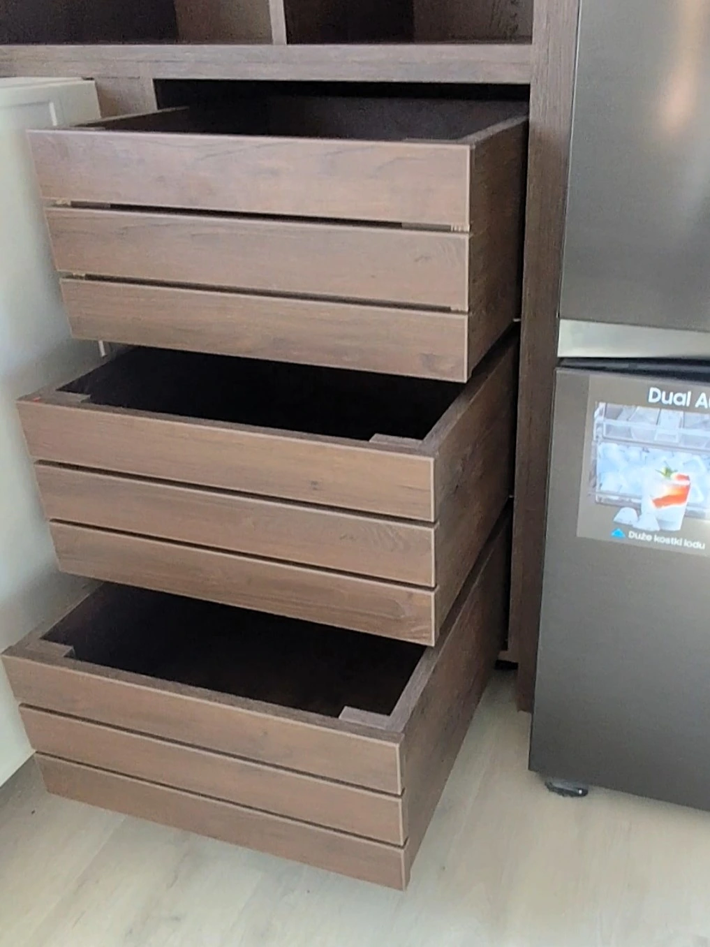 Szuflady na owoce i warzywa